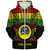 Hawaii Sherpa Hoodie Kihei Charter School Reggae Color Polynesian