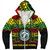 Hawaii Sherpa Hoodie King Kekaulike High School Reggae Color Polynesian
