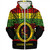 Hawaii Sherpa Hoodie Leilehua High School Reggae Color Polynesian