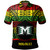 Hawaii Polo Shirt Moloka'i High School Reggae Color Polynesian
