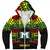 Hawaii Sherpa Hoodie Moloka'i High School Reggae Color Polynesian