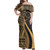 Cook Islands Custom Personalised Woman Off Shoulder Long Dress Polynesian Tentacle Tribal Pattern Cook Islands Custom Personalised Woman Off Shoulder Long Dress Polynesian Tentacle Tribal Pattern