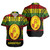 Hawaii Short Sleeve Shirt President Theodore Roosevelt High School Reggae Color Polynesian