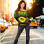 Hawaii Off Shoulder Sweatshirt Waimea High School Reggae Color Polynesian