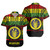 Hawaii Short Sleeve Shirt Waipahu High School Reggae Color Polynesian