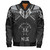 Niue Custom Personalised Bomber Jacket Polynesian Tribal Tattoo