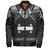 Gambier Islands Custom Personalised Bomber Jacket Polynesian Tribal Tattoo