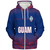Guam Sherpa Hoodie White Latte Stone Guam Polynesian