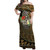 Guam Combo Dress And Shirt - Hafa Adai Seal Flower Tropical Retro Style