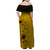 Polynesian Tribal Patterns Hibiscus And Plumeria Flowers Combo Dress And Shirt