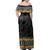Guam Woman Off Shoulder Long Dress Hibiscus Chamorro