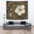 Polynesian Turtle Retro Style Tapestry