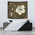 Polynesian Turtle Retro Style Tapestry