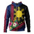 Philippines Filipinos Hoodie Polynesia Pattern With Tropical Flower