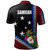 Samoa Polo Shirt Polynesia Pattern With Tropical Flower