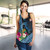 Fiji Women Tank Polynesia Pattern With Tropical Flower