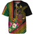 Vanuatu Baseball Shirt Polynesia Pattern With Tropical Flower
