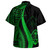 Guam Combo Dress And Shirt - Polynesian Tentacle Tribal Pattern Green