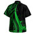 Pohnpei Combo Dress And Shirt - Micronesian Tentacle Tribal Pattern Green Pohnpei Combo Dress And Shirt - Micronesian Tentacle Tribal Pattern Green