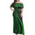 Yap Combo Dress And Shirt - Micronesian Tentacle Tribal Pattern Green