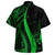 Yap Combo Dress And Shirt - Micronesian Tentacle Tribal Pattern Green