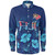 Fiji Long Sleeve Shirt Fijian Traditional Patterns Hibiscus Flowers