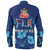 Fiji Long Sleeve Shirt Fijian Traditional Patterns Hibiscus Flowers