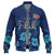 Fiji Baseball Shirt Fijian Traditional Patterns Hibiscus Flowers