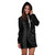 Samoa Hoodie Dress Kakau Style Grey