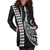 Tonga Hoodie Dress Kakau Style White