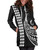 Nauru Hoodie Dress Kakau Style White