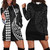 Nauru Hoodie Dress Kakau Style White