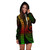 Northern Mariana Islands Hoodie Dress Kakau Style Reggae
