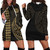 Tahiti Hoodie Dress Kakau Style Gold