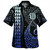 New Zealand Combo Dress And Shirt Kakau Style Gradient Blue