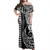 Northern Mariana Islands Combo Dress And Shirt Kakau Style White