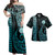 Palau Combo Dress And Shirt Kakau Style Turquoise
