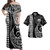 Marquesas Islands Combo Dress And Shirt Kakau Style White