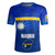 Nauru Flag Color With Traditional Patterns Men's All Over Printing Rugby Jersey