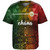 Hawaii Baseball Shirt Lowpolly Pattern with Polynesian Motif