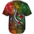 Hawaii Baseball Shirt Lowpolly Pattern with Polynesian Motif