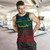 Vanuatu Tank Top Lowpolly Pattern with Tribal Motif