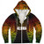 Hawaii Sherpa Hoodie Polynesian Tribal Motif Reggae Color