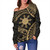 Philippines Filipinos Off Shoulder Sweatshirt Tribal Design Tattoo