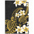 Hawaii Area Rug Polynesian Tribal Tattoo Plumeria Flower