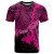 Papua New Guinea Polynesian Custom Personalised T-Shirt - Tribal Wave Tattoo Pink 1