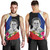 Philippines Filipinos Tank Top Ninoy Aquino With Tropical Flowers