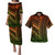Hawaii Combo Puletasi And Shirt Polynesian Pattern Tattoo Color