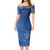 Fiji Short Sleeve Off The Shoulder Lady Dress Lowpolly With Tribal Motif