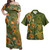 Cook Islands Polynesian Pattern Combo Dress And Shirt Tropical Summer
